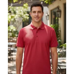 Zaxby's Employee Shirt Uniform Mens Red Polo Short Sleeve Small
